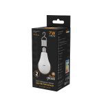 Лампа светодиодная аккумуляторная Gauss E27 7W 3000K матовая 102402107