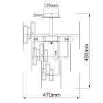 Потолочная люстра MW-Light Монарх 2 121010505