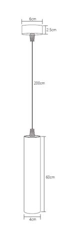 Подвесной светодиодный светильник Fiberli Tube460BW 12110201