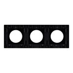 Рамка 3-местная алюминиевая Arlight FRM-PRESTO-ALR-3-BK 043872