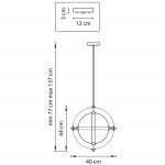 Подвесной светильник Lightstar MODENA 816043