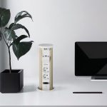 Блок розеток 12J (2 секции, USB type A+C + RJ45 + HDMI) беспроводная зарядка Mebax 00-00002598