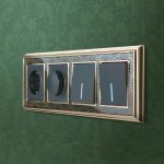 Выключатель Werkel одноклавишный проходной с подсветкой черный матовый W1112108 4690389156670