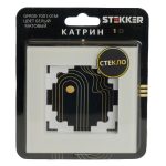 Рамка одноместная Stekker GFR00-7001-01M Катрин 49594