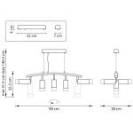 Подвесной светильник Lightstar Rullo LR7358623731 (571735+214437-3+214486-2+202431-5)