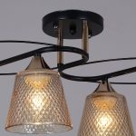 Потолочная люстра Reluce 06087-0.3-04 BK+FG