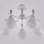 Люстра на штанге Reluce 01622-0.3-05 WH+WOOD