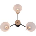 Люстра на штанге Reluce 01625-0.3-03 BK+WOOD