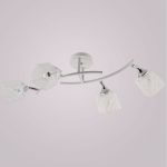 Потолочная люстра Reluce 01593-0.3-04 WH+CR