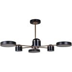 Люстра на штанге Reluce 13289-4.3-06 BK+GD CR