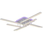 Потолочная люстра Reluce 77138-0.3-4+4