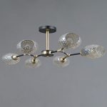 Люстра на штанге Illumico IL0272-6CSQ-25 BK AB TRENTO