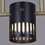 Потолочная люстра Reluce 06675-0.3-03 GD+BK GX53