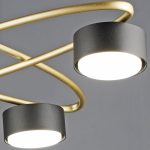 Потолочная люстра Reluce 06658-0.3-04 GD+BK GX53