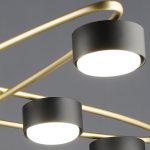 Потолочная люстра Reluce 06658-0.3-08 GD+BK GX53