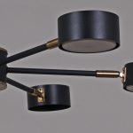 Люстра на штанге Reluce 06660-0.3-08 BK+COP GX53