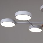 Люстра на штанге Reluce 03335-0.3-06 WH+WOOD