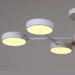 Люстра на штанге Reluce 03335-0.3-06 WH+WOOD