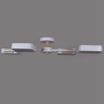 Люстра на штанге Reluce 03361-0.3-04 WH+WOOD