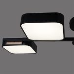 Люстра на штанге Reluce 03361-0.3-04 BK+WOOD