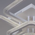 Потолочная люстра Reluce 09838-0.3-4+4B WH (RGB)