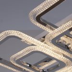 Потолочная люстра Reluce 09838-0.3-4+4B CR (RGB)