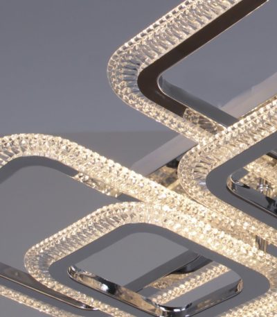 Потолочная люстра Reluce 09838-0.3-4+4B CR (RGB)