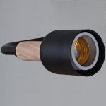 Люстра на штанге Reluce 99960-0.3-04 BK+WOOD