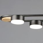 Подвесная люстра Reluce 02760-0.3-06 BK+WOOD GX53