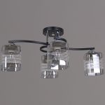 Потолочная люстра Reluce 99260-0.3-04 BK+CR