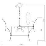 Подвесная люстра iLamp Gramercy 15602-11 ANB+CL