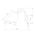 Бра Eurosvet Стефани 30107/1 античная бронза