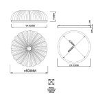 Потолочный светильник Sonex Tesoro 7719/60L