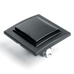 Розетка 1-местная с крышкой Stekker PST16-9012-03 с защитной шторкой 39481