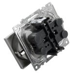 Розетка 2-местная с/з с защитной шторкой Stekker Катрин 39584