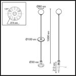 Ландшафтный светильник Odeon Light Nature Dew 7120/3GLB
