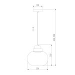 Подвесной светильник Eurosvet Jeffry 50241/1 LED прозрачный a060675
