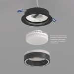 Встраиваемый светильник Denkirs Niko DK2100-BK