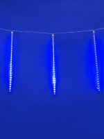 Уличная светодиодная гирлянда (UL-00000167) Uniel занавес 220V синий ULD-E1505-336/DTK BLUE IP44 TWISTED METEOR