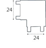 Соединитель угловой для магнитного шинопровода Italline IT09-9029 black