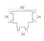 Соединитель Т-образный для магнитного шинопровода Italline IT09-9030 black