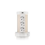 Блок розеток 17 (12 секций и USB type A+C) беспроводная зарядка Mebax 00-00002600