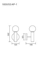 Бра Divinare Eterno 1830/53 AP-1