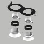 Встраиваемый светильник Lightstar Domino (214627+214606+214606+214007+214007) D6270606BMOD