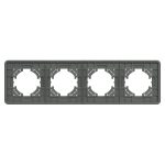 Рамка на 4 поста стеклянная Arlight FRM-OMALI-SFGS-4-GR 049718