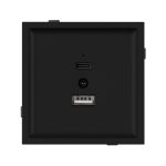 Механизм USB розетки Arlight SCT-TENDO-MUAC-SFPL-BK (5V, 3A, QC3) 054536