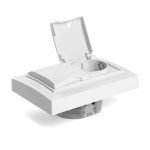Розетка 2-местная с/з с крышкой Stekker Эрна PST16-9015-01 49139