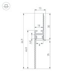 Алюминиевый профиль Arlight PLINTUS-FANTOM-BENT-H35-SIDE-2000 WHITE 043675(1)