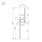 Профиль Arlight PLINTUS-FANTOM-BENT-H35-SIDE-2000 BLACK 043676(1)