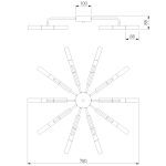 Потолочная люстра Bogates Bastone 347 Smart (551) a054000